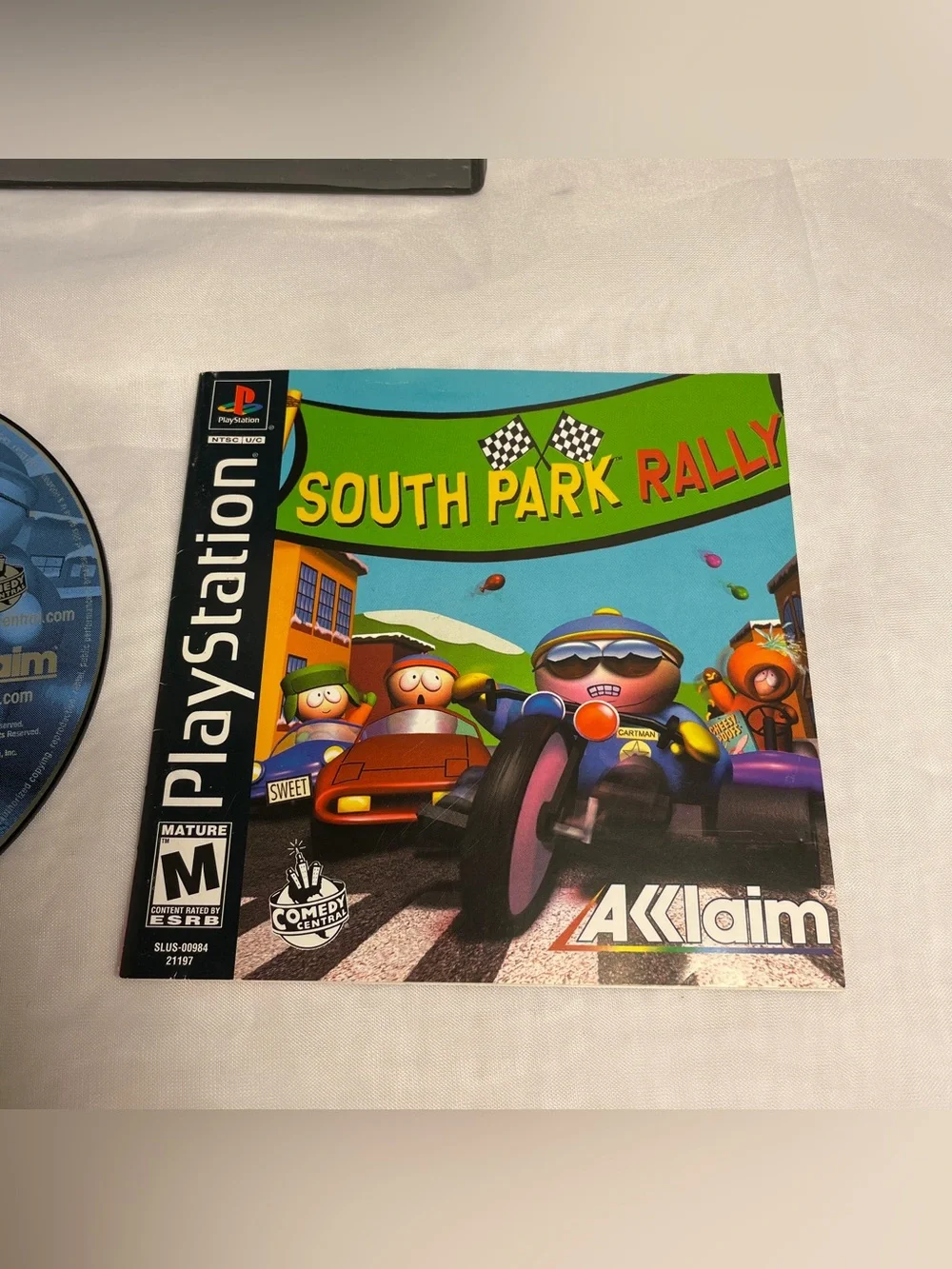 South Park Rally (PlayStation 1, 1999) PS1 W/ Reg Card No Original Case Works